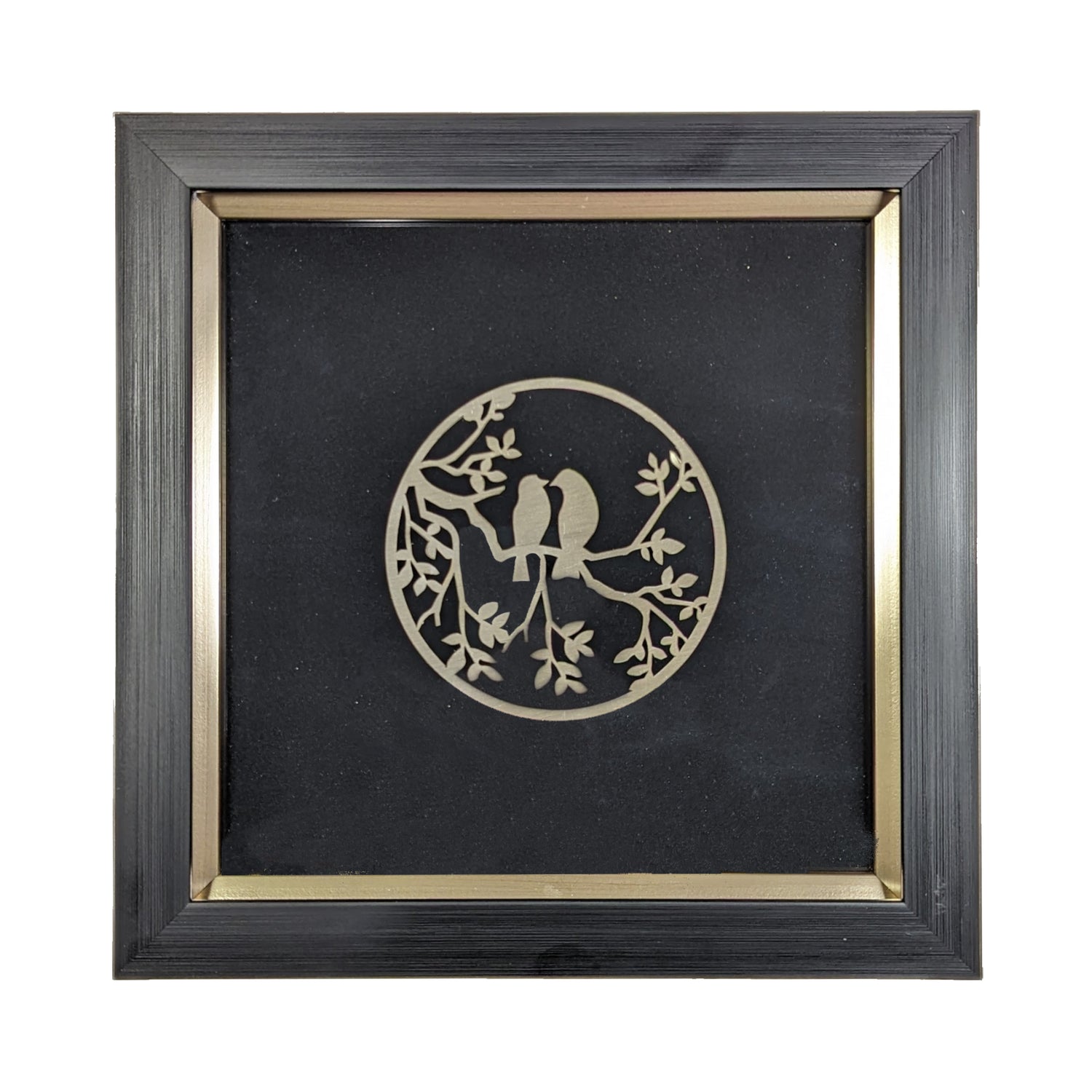 Framed silver artwork - Wall Decor