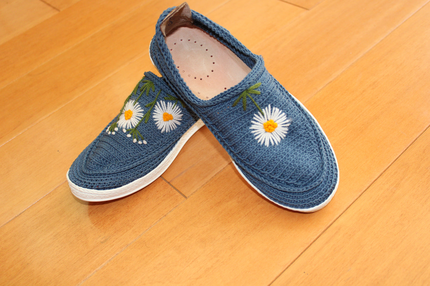 Artisan Espadrilles Shoes with Floral Design