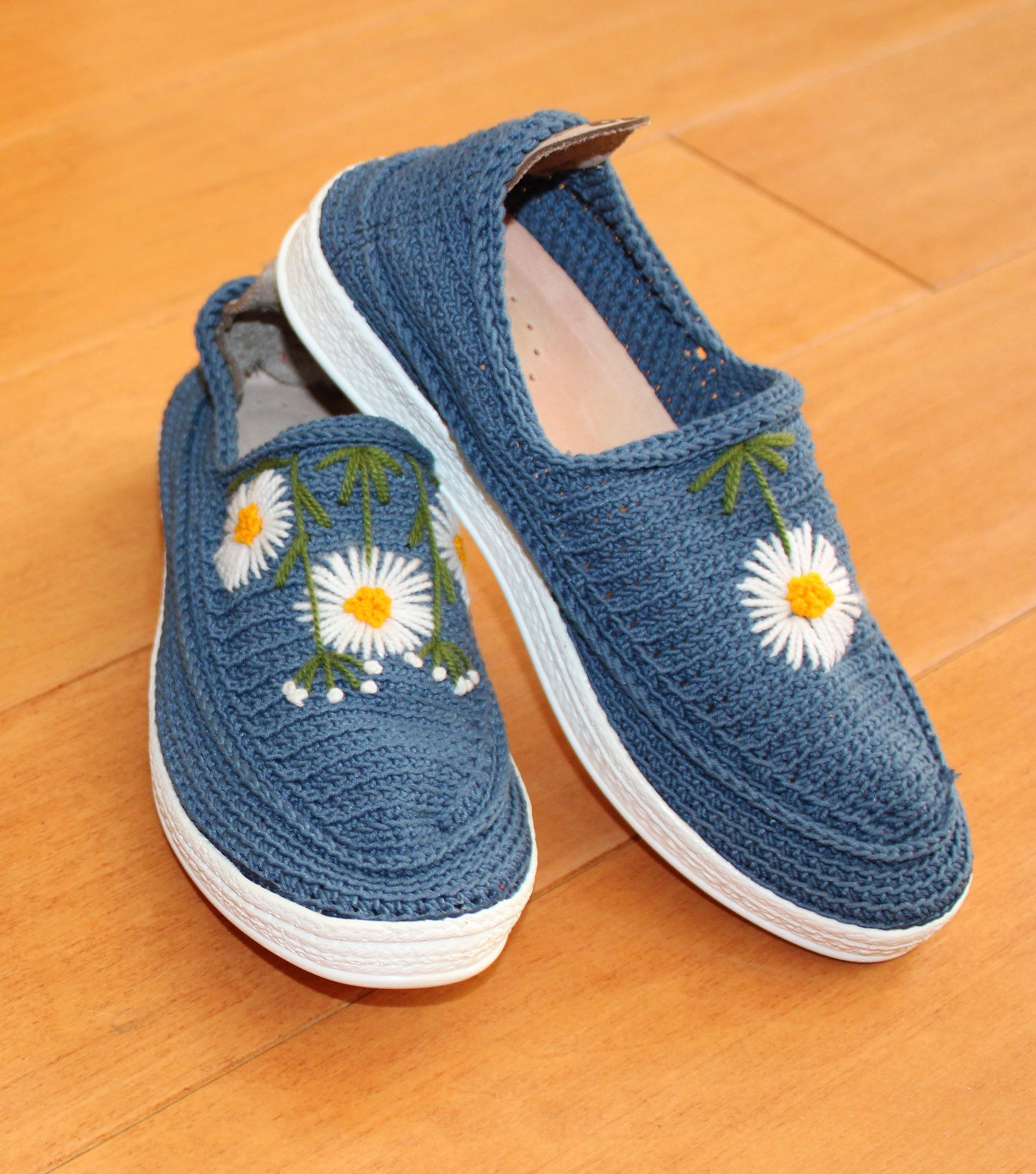 Artisan Espadrilles Shoes with Floral Design