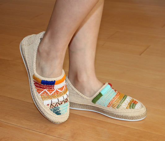 Embroidered Colorful Espadrilles