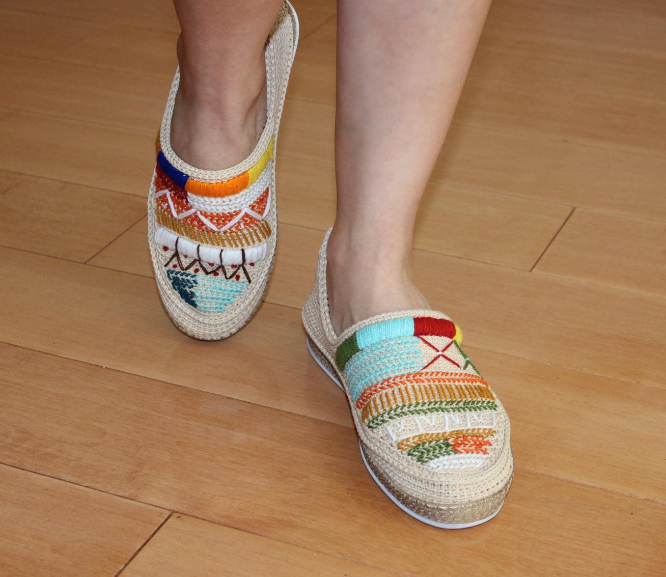 Embroidered Colorful Espadrilles