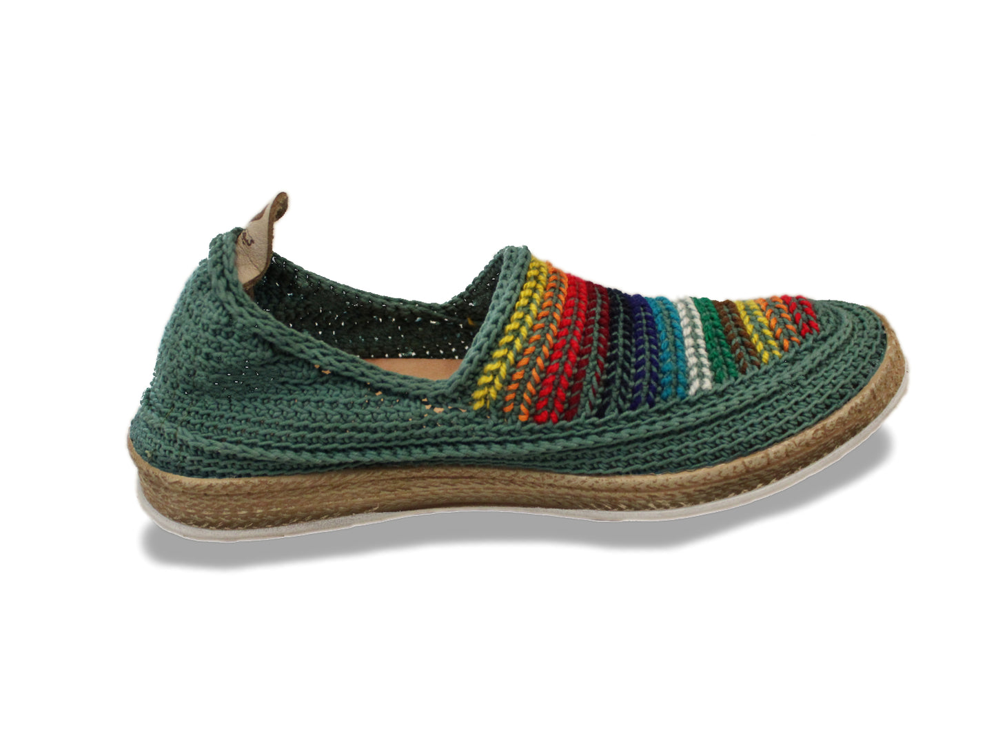 Artisan Espadrilles Shoes with Rainbow Design