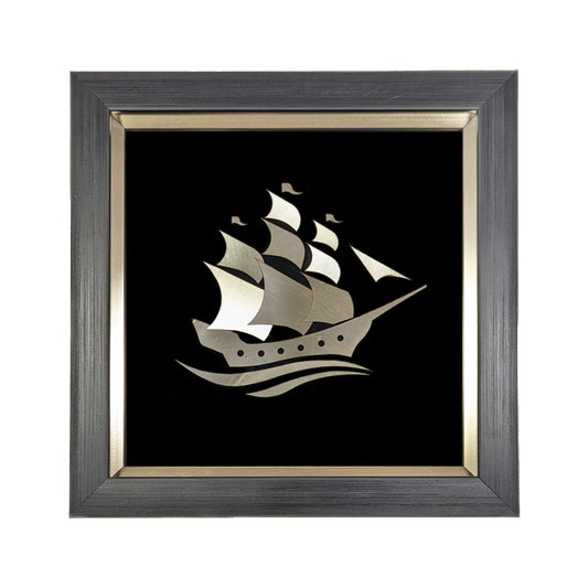 Silver Sailing Boat