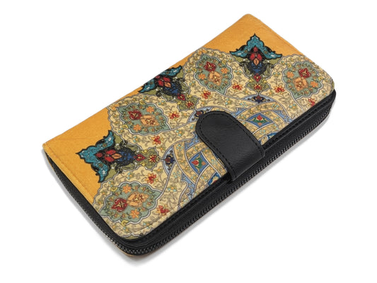 Yellow Calligraphy Wallet