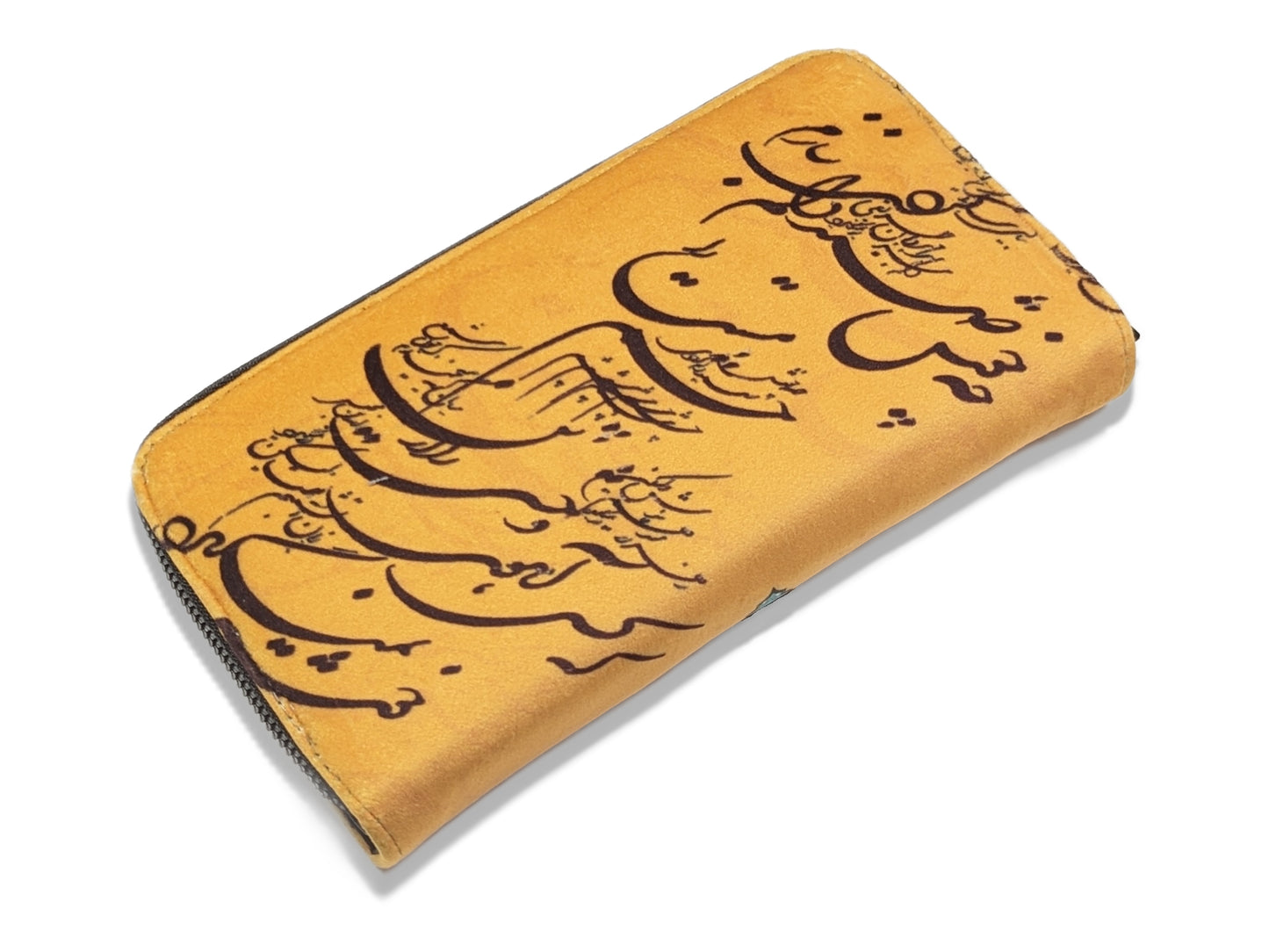 Yellow Calligraphy Wallet