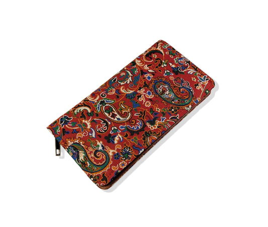 Red Paisley Wallet